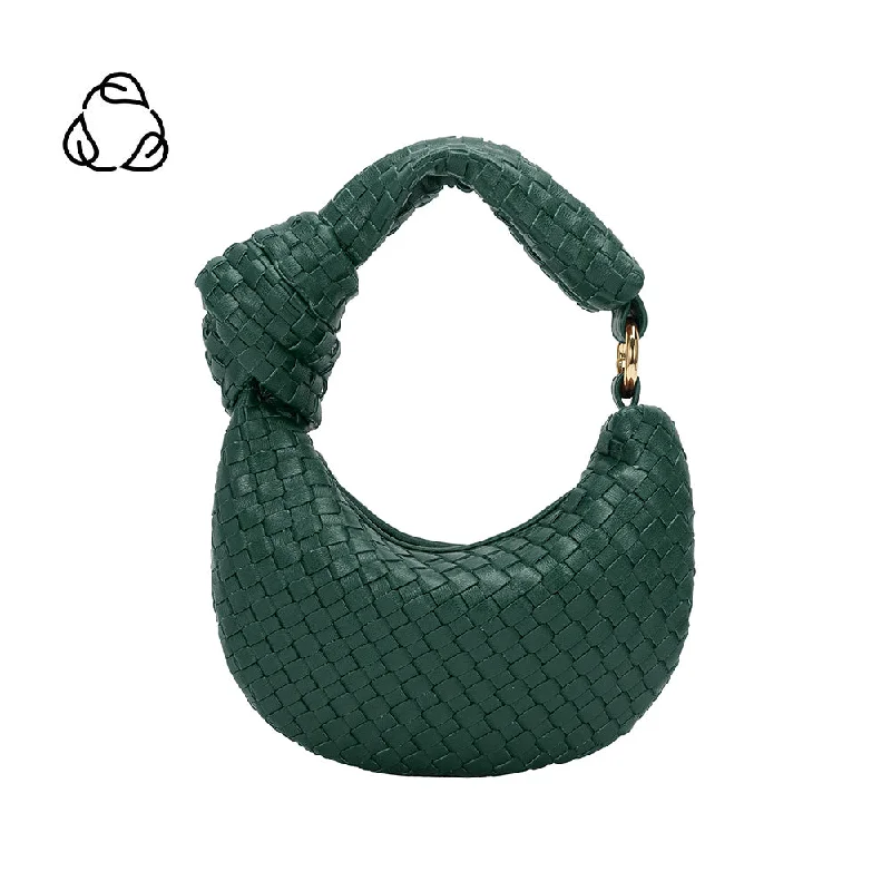 Handle bags with floral prints for spring -Brigitte Green Woven Charm