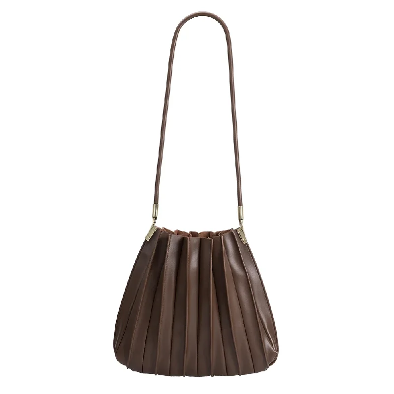 Handle bags with vintage vibes for nostalgia -Carrie Chocolate Medium Shoulder Bag