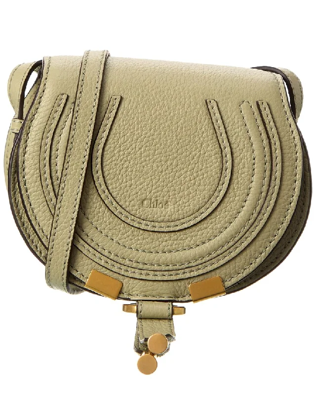 Handle bags with padded straps for comfort -Chloé Marcie Nano Leather Crossbody