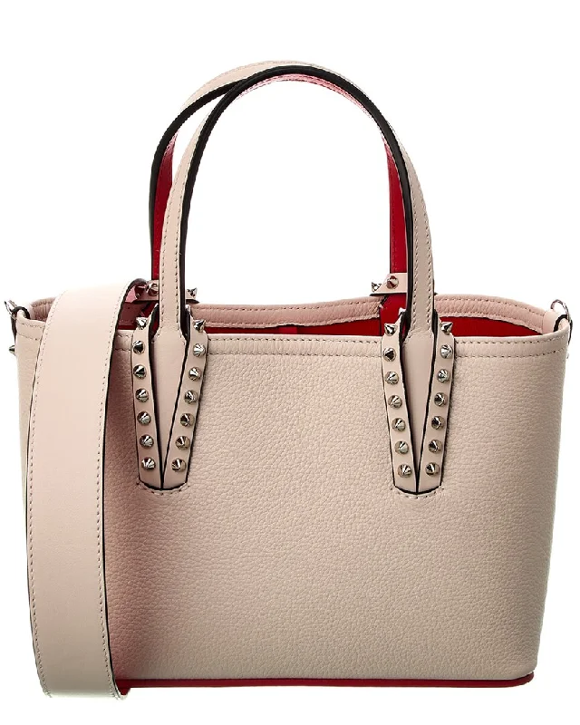 Handle bags with thick handles for support -Christian Louboutin Cabata Leather Tote