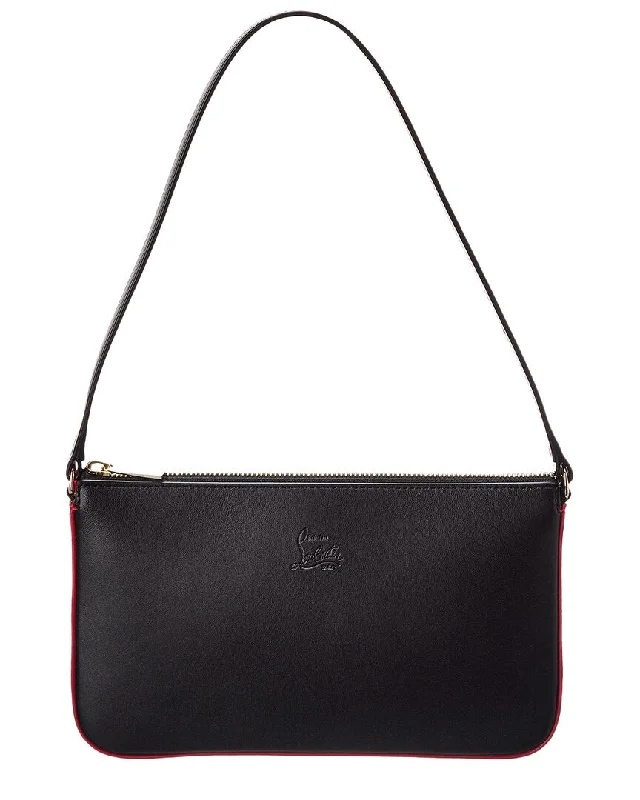 Handle bags with sturdy leather grip accents -Christian Louboutin Loubila Leather Shoulder Bag