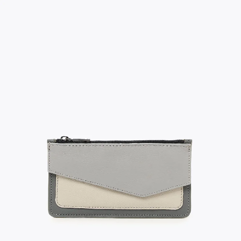 Handle bags with geometric patterns for modernity -Cobble Hill Slip Wallet