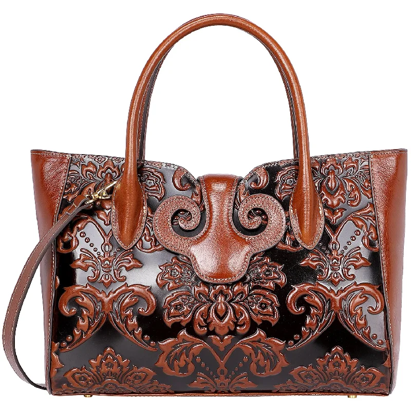 Handle bags with soft velvet for luxury -Floral Top Handle Handbags