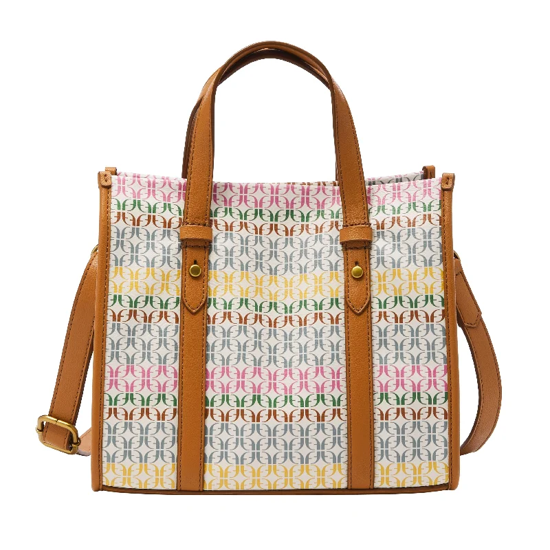 Handle bags with floral prints for spring -Fossil Women's Kingston Printed PVC Satchel