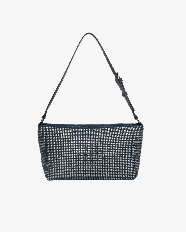 Handle bags with compact designs for portability -GIL DENIM EMBELLISHED - Blue Ink