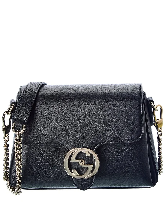 Handle bags with neutral leather for elegance -Gucci GG Leather Shoulder Bag