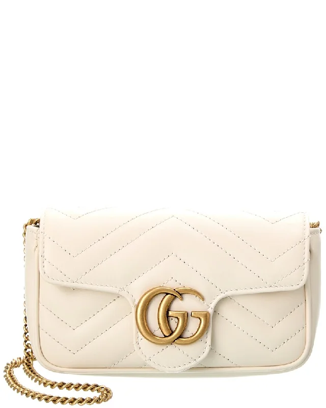 Handle bags with vibrant colors for boldness -Gucci GG Marmont Super Mini Matelasse Leather Shoulder Bag