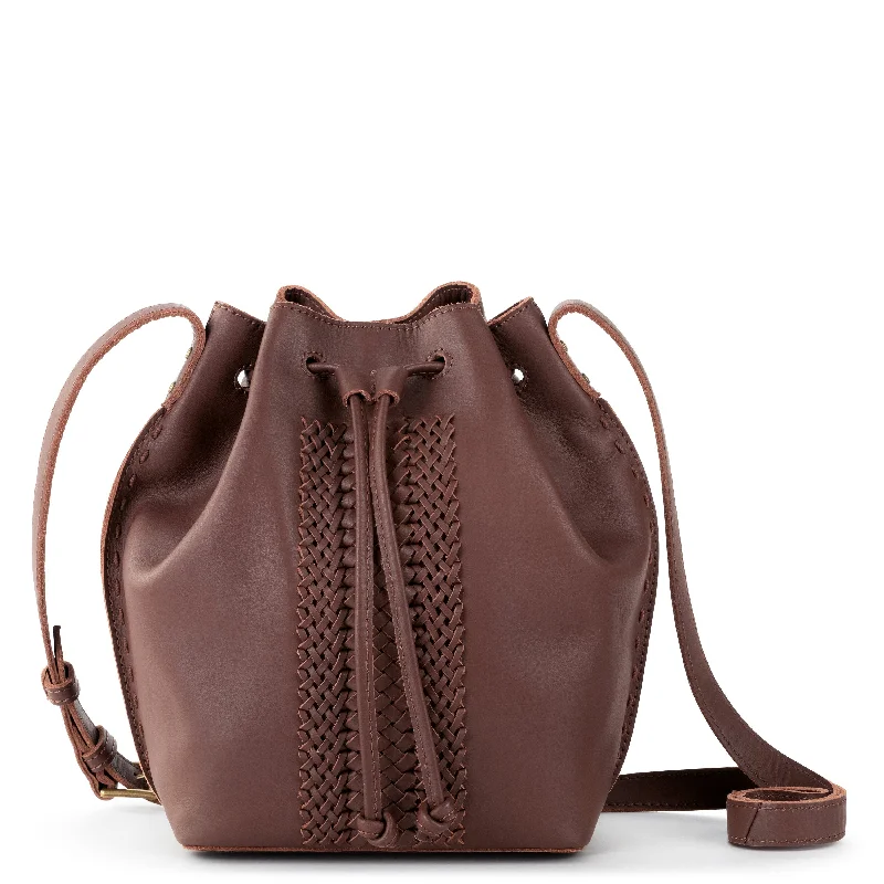 Handle bags with sleek silhouettes for fashion -Ivy Drawstring Bucket