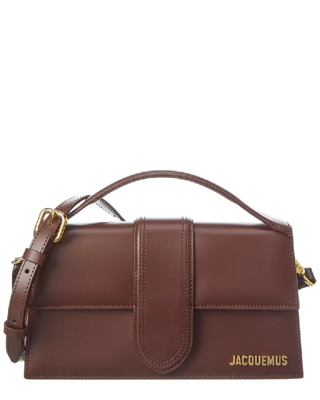 Handle bags with durable hemp for sustainability -Jacquemus Le Grand Bambino Leather Shoulder Bag