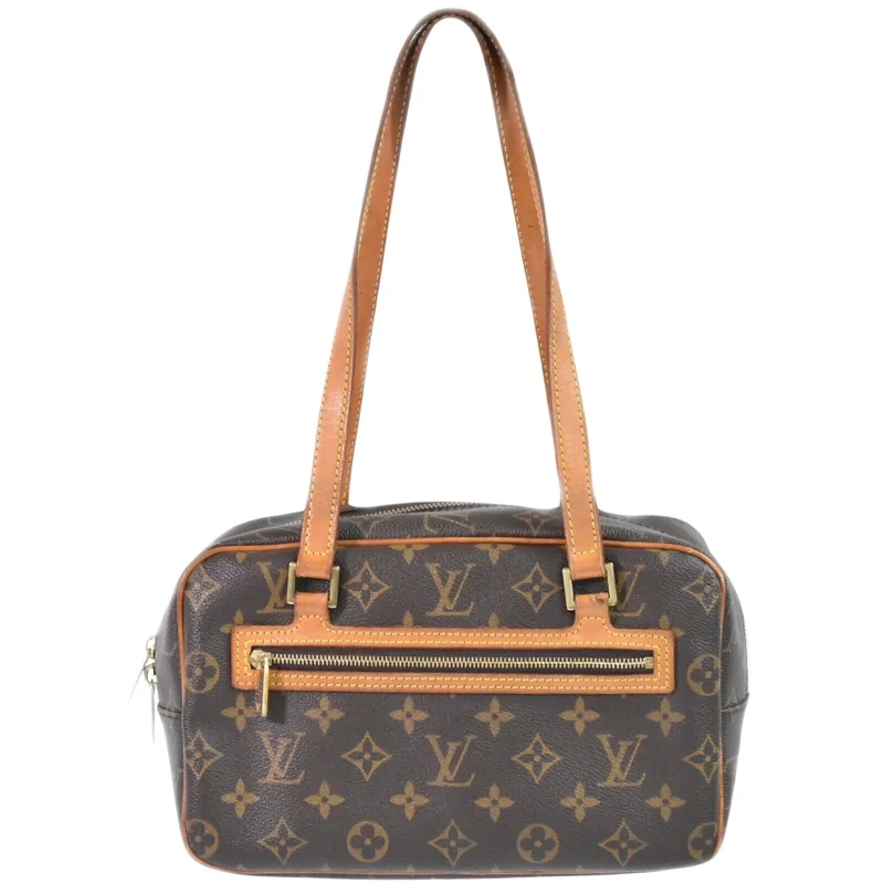 Handle bags with artistic prints for creativity -Louis Vuitton Cite  Canvas Shoulder Bag (Pre-Owned)