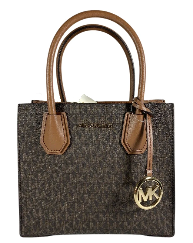 Handle bags with sleek hardware for sophistication -Michael Kors Mercer Leather Messenger ag