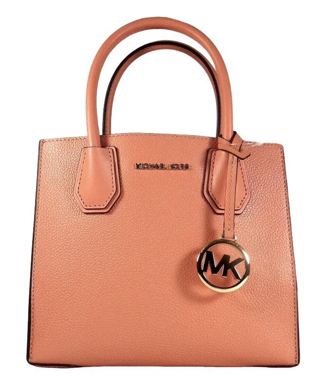 Handle bags with sturdy canvas for longevity -Michael Kors Women's Mercer Peled Leather Messenger ag