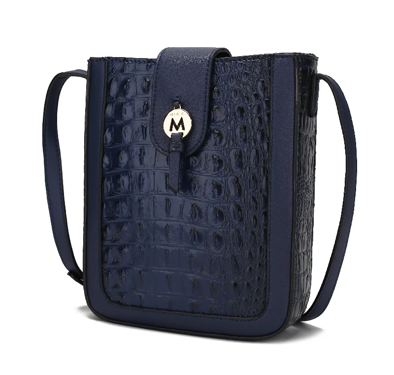 Handle bags with reinforced stitching for durability -Molly Croco Crossbody Handbag for Women