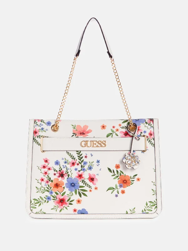 Handle bags with bright florals for cheer -Nairobo Floral Tote