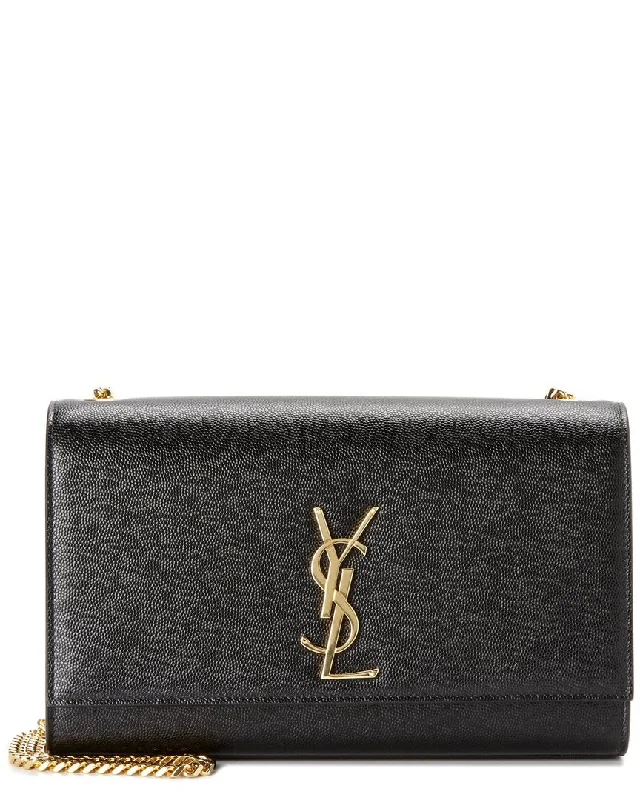 Handle bags with padded interiors for laptops -Saint Laurent Kate Monogram Medium Leather Shoulder Bag