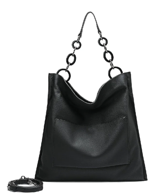 Handle bags with zipper tops for security -Tiffany & Fred Leather Shoulder Bag