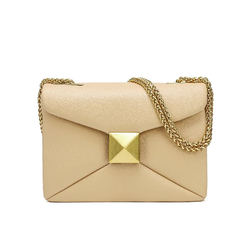 Handle bags with playful pom-poms for charm -Tiffany & Fred Smooth Nappa Leather Shoulder Bag