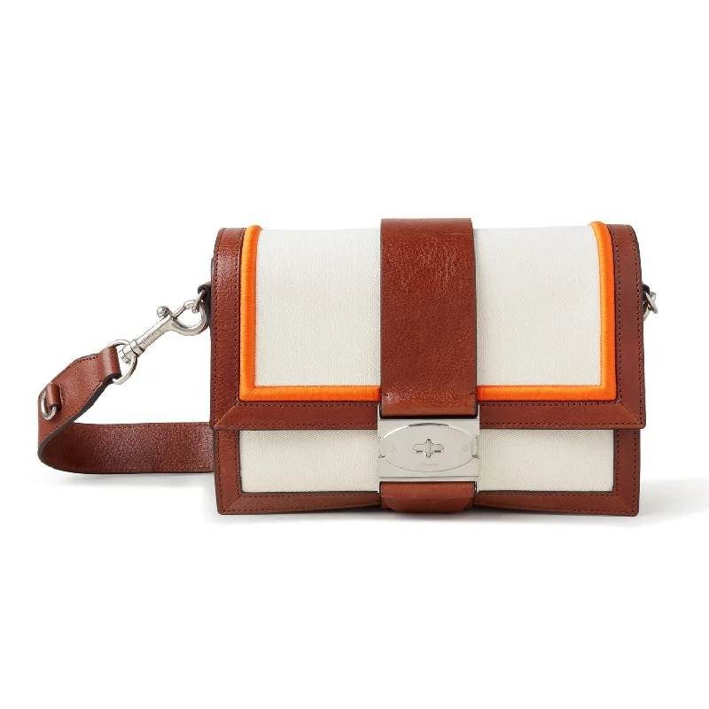 Handle bags with abstract art for uniqueness -Utility Postman's Buckle Crossbody