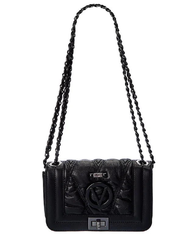 Handle bags with drawstring accents for style -Valentino by Mario Valentino Beatriz Matelasse Leather Shoulder Bag