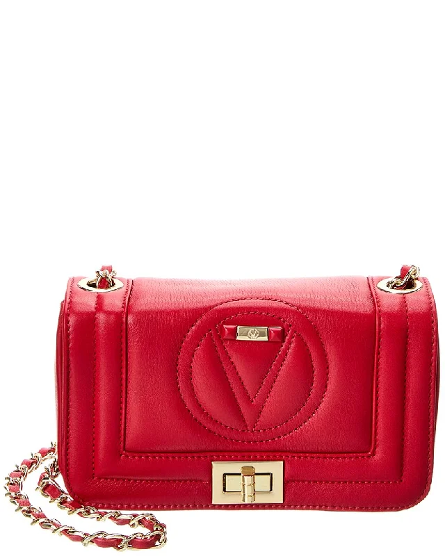 Handle bags with bright accents for pop -Valentino by Mario Valentino Beatriz Signature Leather Shoulder Bag