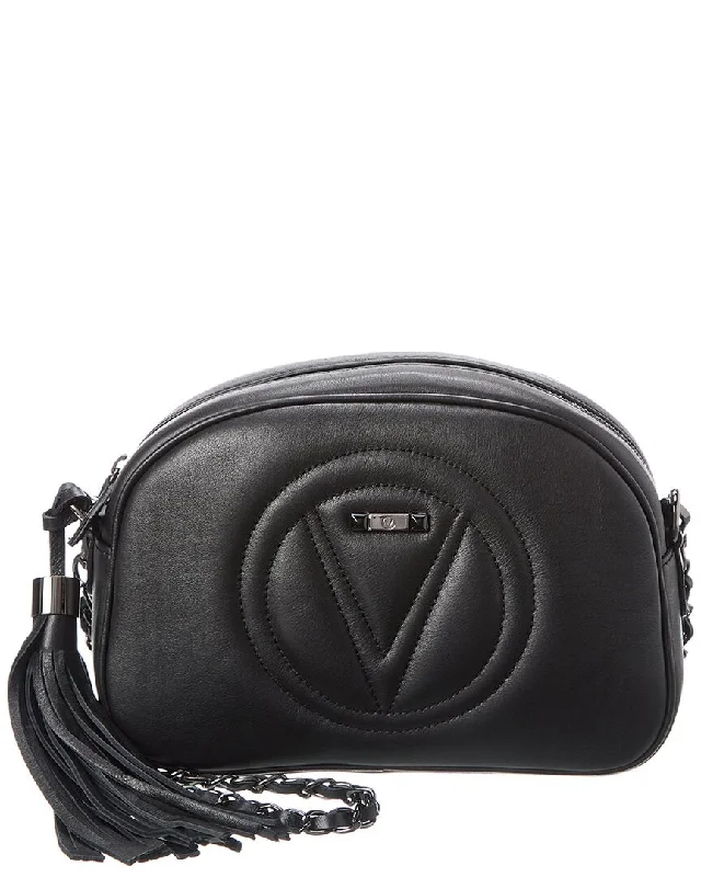 Handle bags with drawstring accents for style -Valentino by Mario Valentino Harper Signature Leather Crossbody