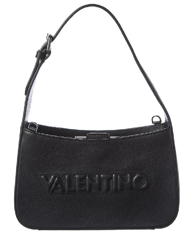 Durable handle bags for heavy-duty everyday use -Valentino by Mario Valentino Kai Embossed Leather Crossbody