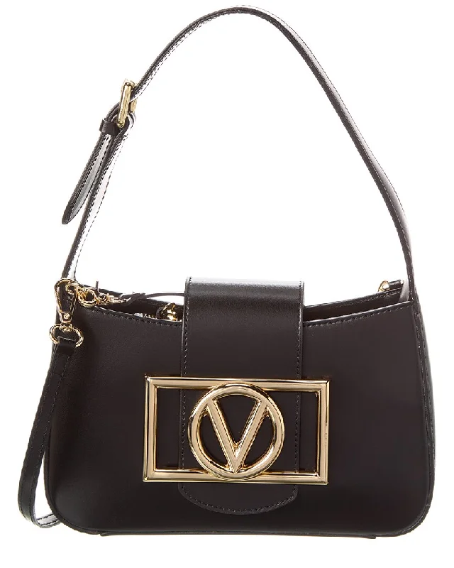 Handle bags with elegant gold-tone hardware -Valentino by Mario Valentino Kai Leather Crossbody