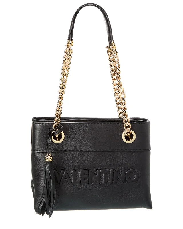 Handle bags with elegant gold-tone hardware -Valentino by Mario Valentino Kali Embossed Leather Shoulder Bag