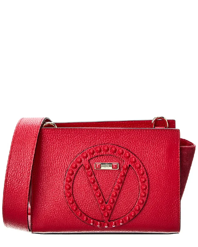 Handle bags with vintage clasps for nostalgia -Valentino by Mario Valentino Kiki Rock Leather Shoulder Bag