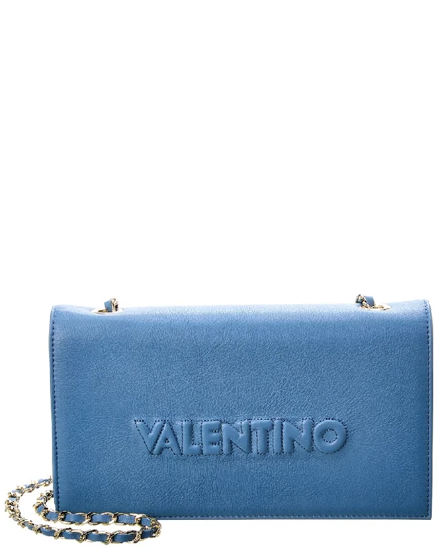 Handle bags with soft velvet for luxury -Valentino by Mario Valentino Lena Embossed Leather Crossbody