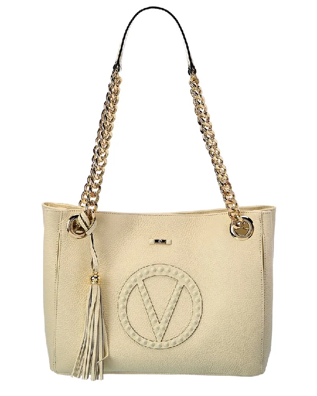 Handle bags with quilted leather for luxury -Valentino by Mario Valentino Luisa Rock Leather Shoulder Bag