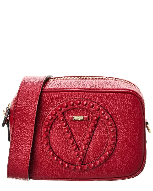 Large handle bags with spacious interior compartments -Valentino by Mario Valentino Mia Rock Leather Crossbody