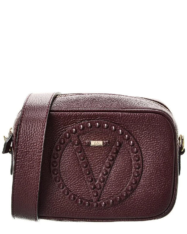 Handle bags with padded straps for comfort -Valentino by Mario Valentino Mia Rock Leather Crossbody