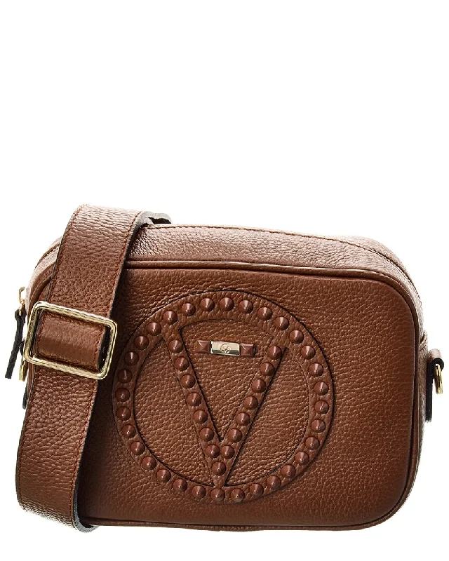 Handle bags with neutral leather for elegance -Valentino by Mario Valentino Mia Rock Leather Crossbody