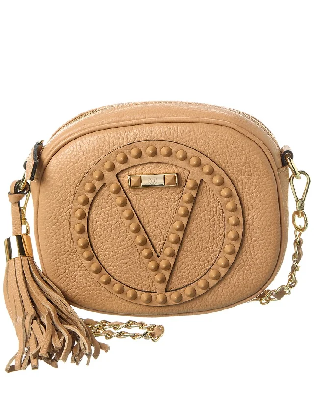 Handle bags with seasonal prints for holidays -Valentino by Mario Valentino Nina Rock Leather Crossbody