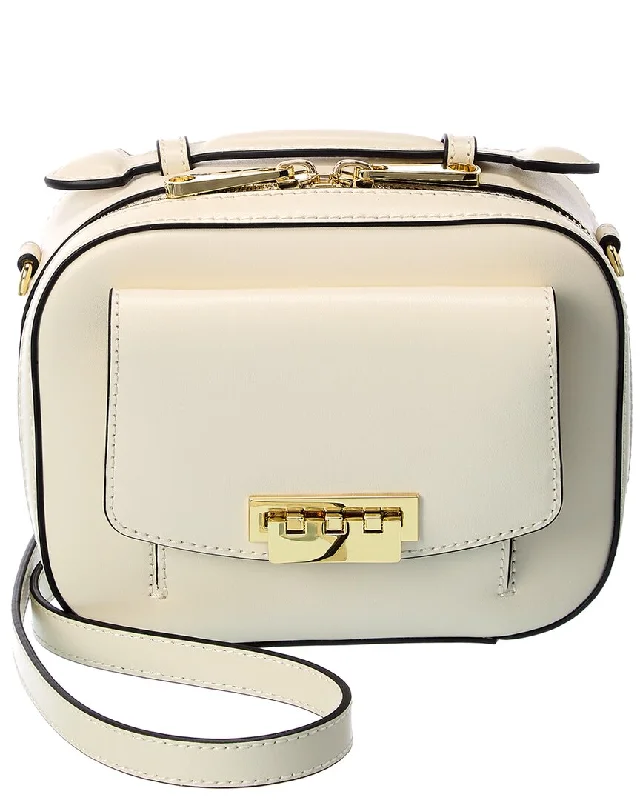 Handle bags with bold logos for branding -ZAC Zac Posen Earthette Small Box Leather Crossbody